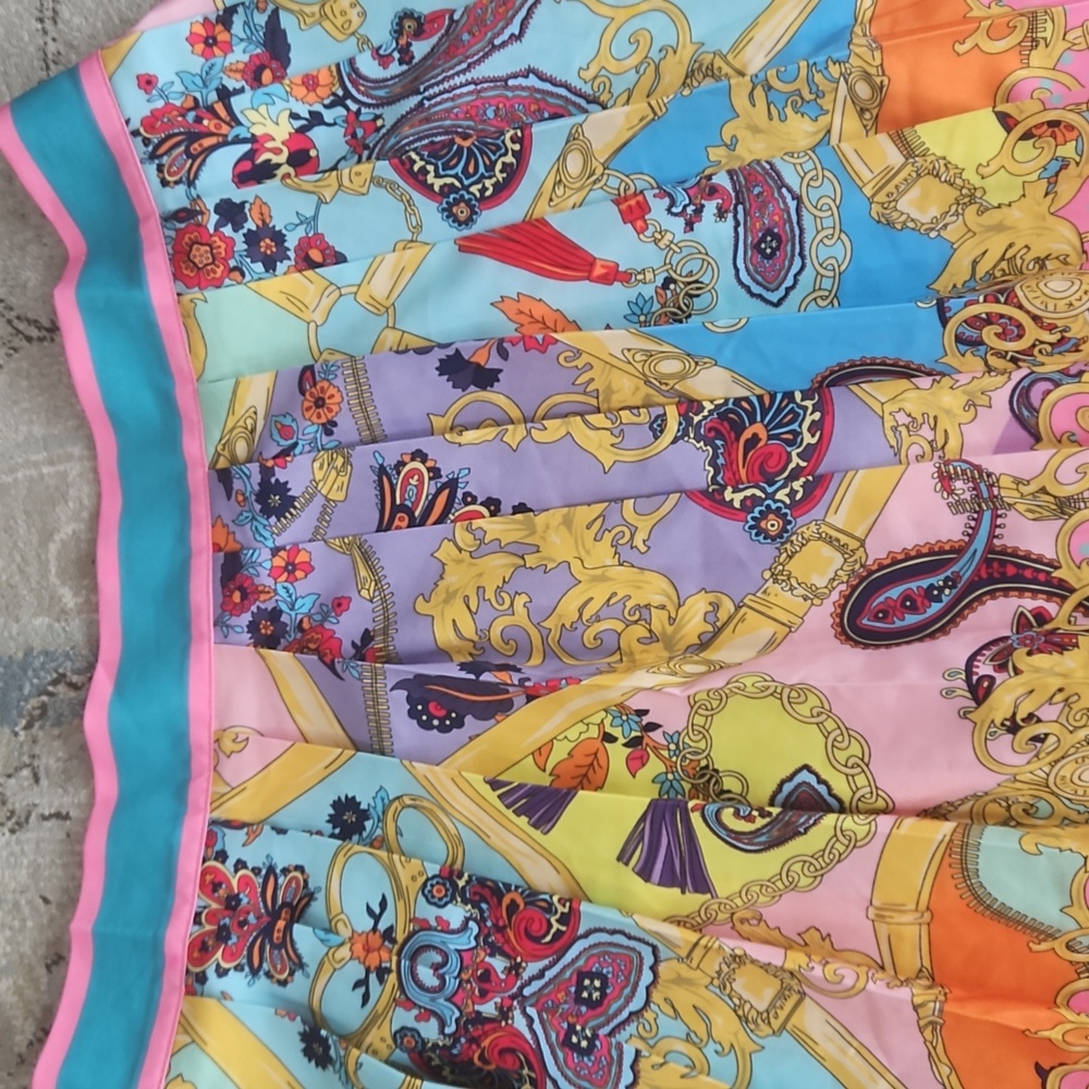 Colorful Patterned Women's Skirt - Picture 3 of 5